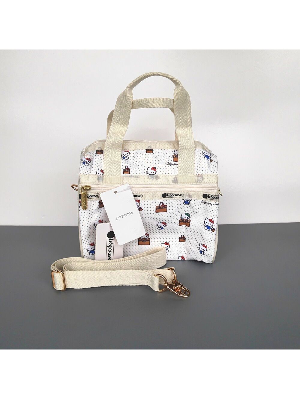 LeSportsac x Hello Kitty White Everyday Small Satchel Crossbody NWT